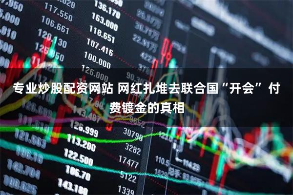 专业炒股配资网站 网红扎堆去联合国“开会” 付费镀金的真相