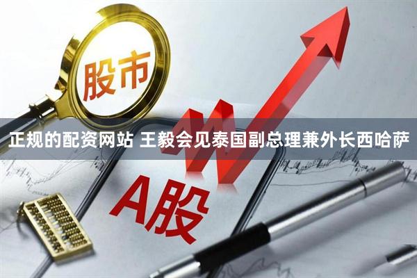 正规的配资网站 王毅会见泰国副总理兼外长西哈萨